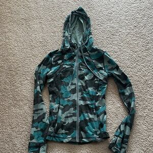 lululemon athletica Camouflage Jacket - Green and Black